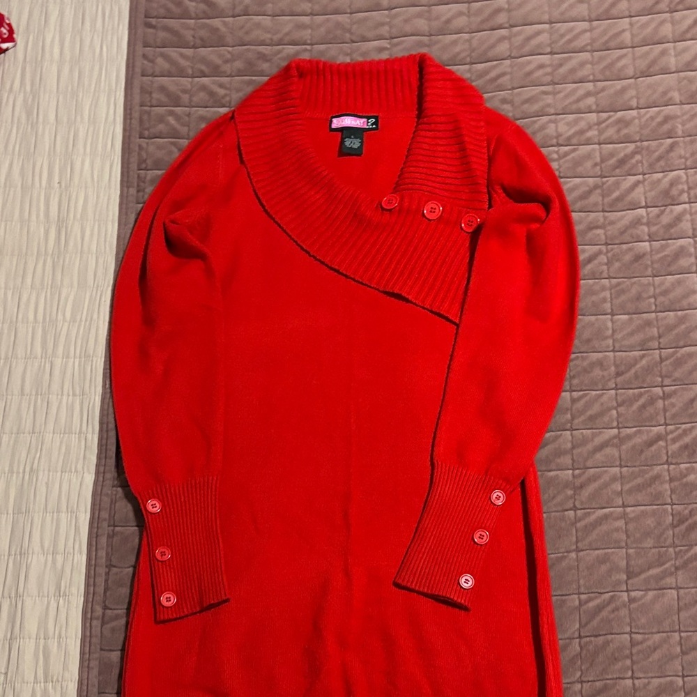 Red Women's Sweater dress